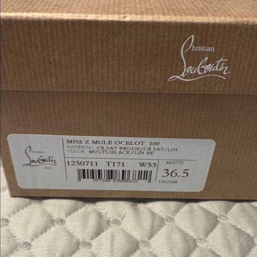 Christian Louboutin Black and Gold Mules - Picture 6 of 6